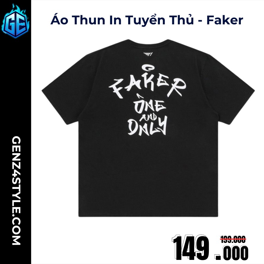 Áo Thun Custom Esport – Faker One And Only