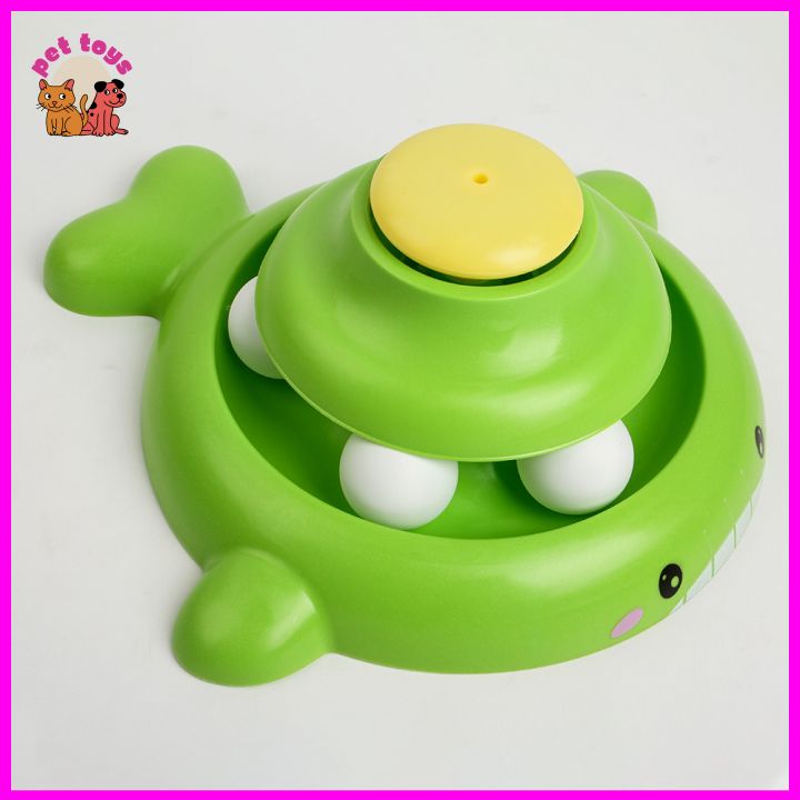 Đồ Chơi Tháp Bóng 3 Tầng Cho Mèo với lông vũ có thể tháo rời tương tác thú cưng