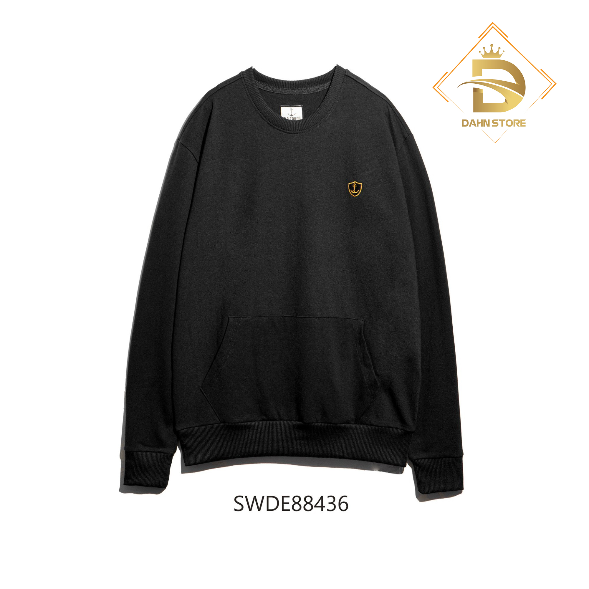 Áo Sweater Đen Có Túi Dahn Store