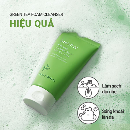 Sữa rửa mặt Innisfree Green Tea Cleansing Foam
