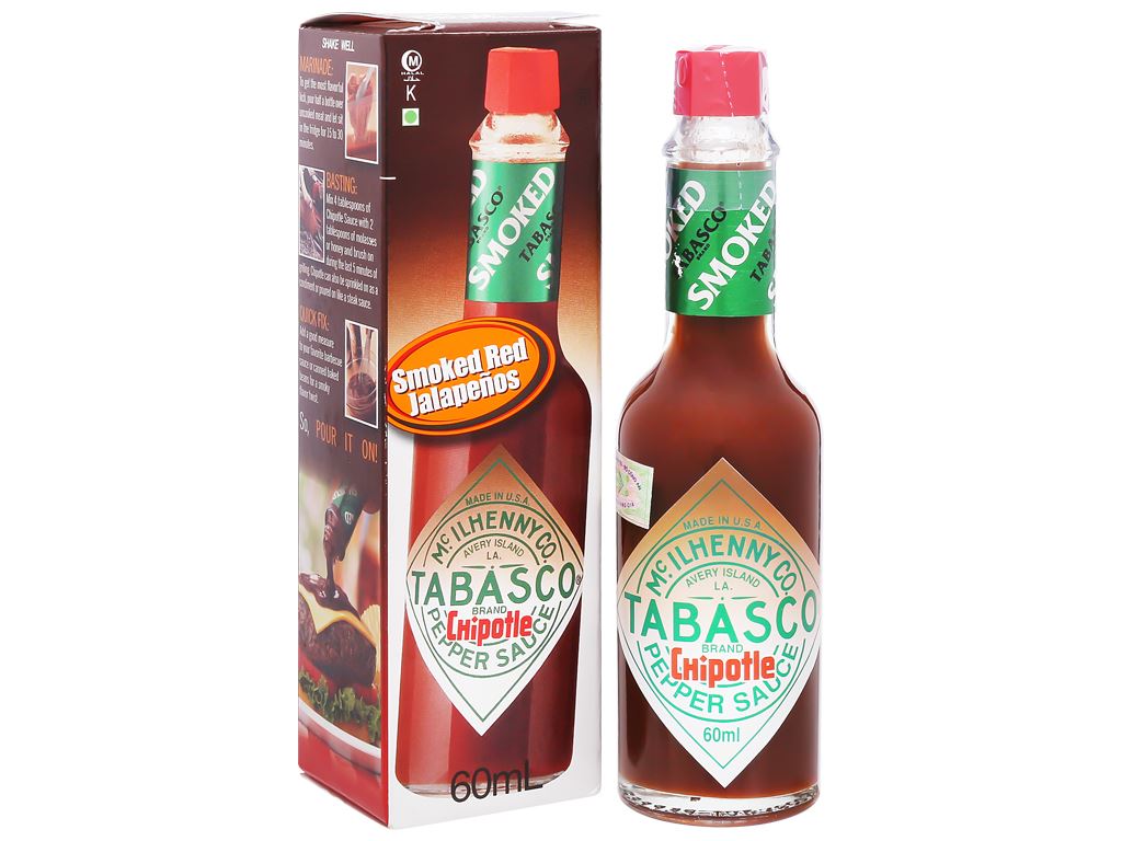 Sốt ớt Tabasco Chipotle chai 60ml