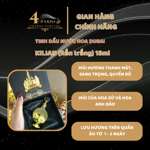 Tinh dầu nước hoa Dubai mùi Killan Rắn trắng 15ml