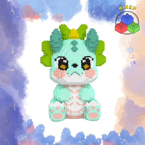 49cm phúc long tiêu long 49cm dragon rồng con dễ thương DUZ rồng năm mới bính thìn 2024 cỡ lớn đồ chơi xếp hình