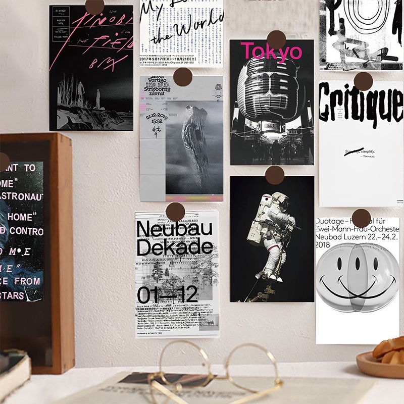 1 Bộ 10 Thẻ Bưu Thiếp Trang Trí Tường