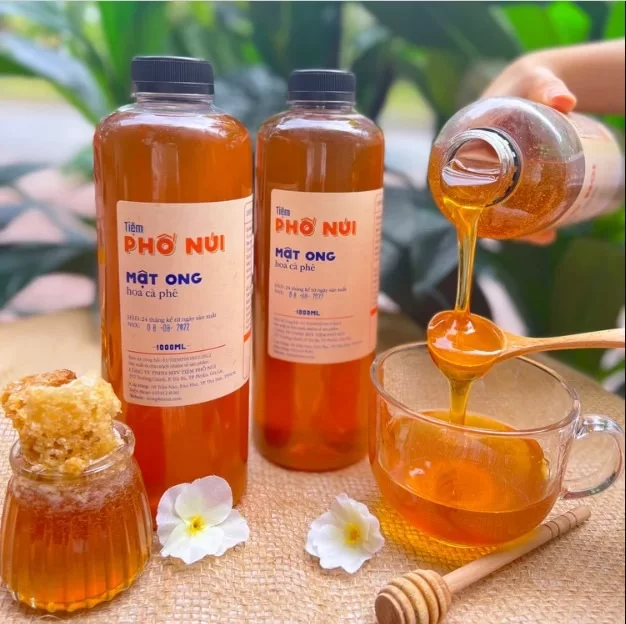 Mật ong hoa cà phê phố núi 100% nguyên chất