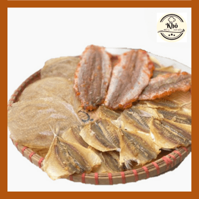 Combo 3 sản phẩm khô cá chỉ vàng + khô cá bò + khô cá đổng đặc sản Bình định 750gr