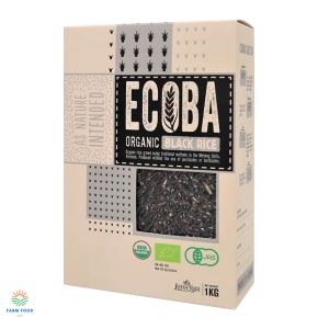 Gạo lứt đen hữu cơ Ecoba Huyền Mễ hộp 1kg