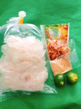 Bánh tráng muối nhuyễn sa tế hành phi một nắng