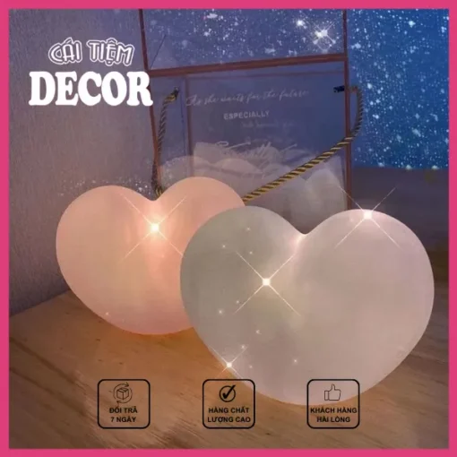 Đèn Ngủ LED Decor Hình Trái Tim Siêu Đáng Yêu