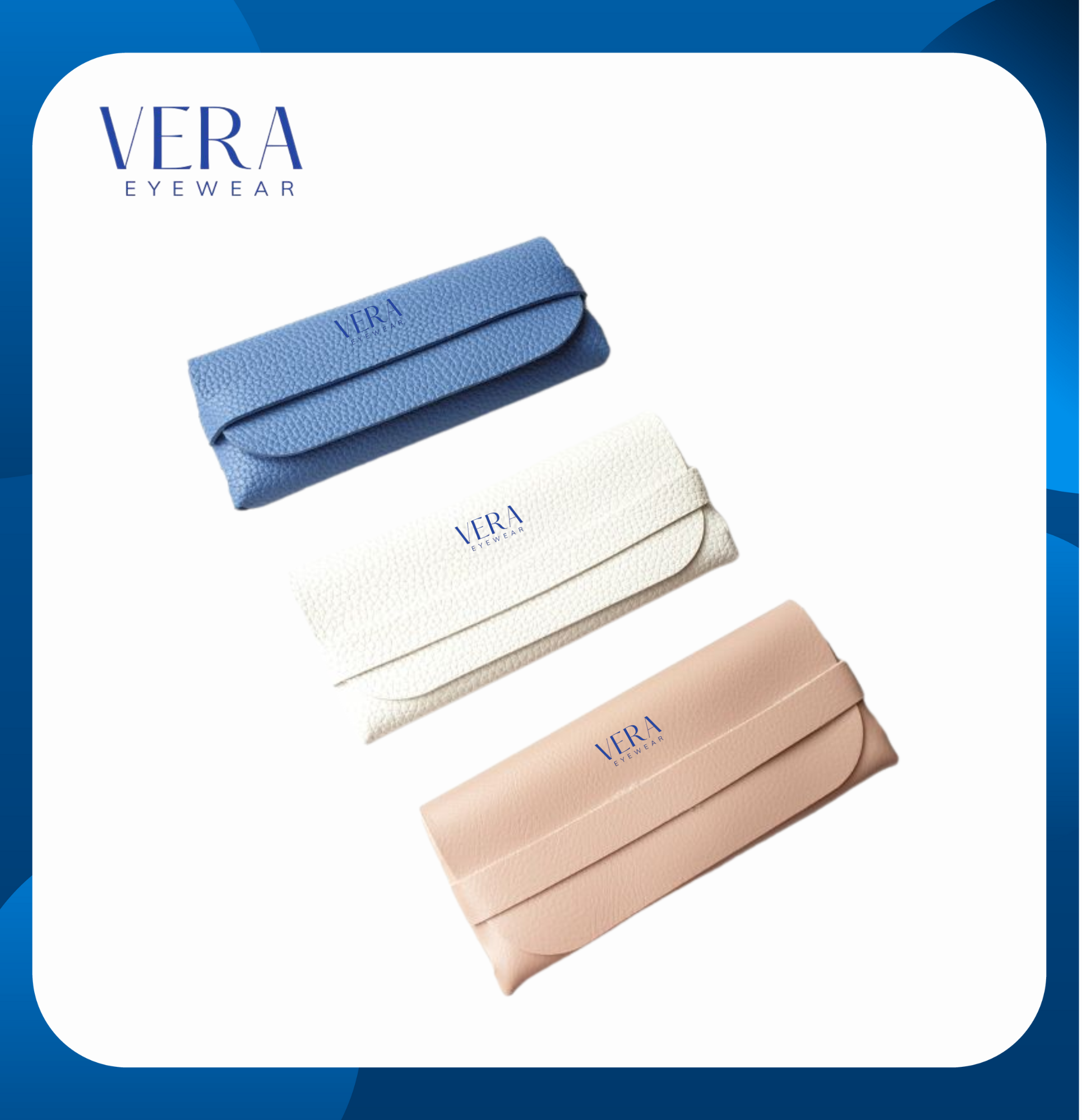 Ví da đựng kính mắt Vera – màu ngẫu nhiên