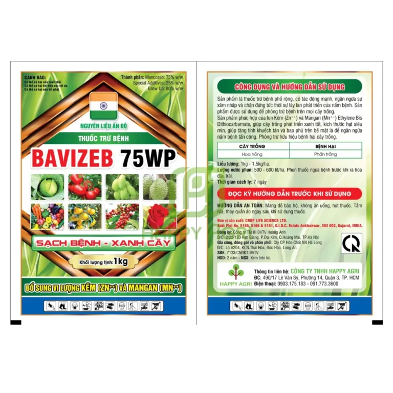 THUỐC TRỪ BỆNH BAZIZED 75WP