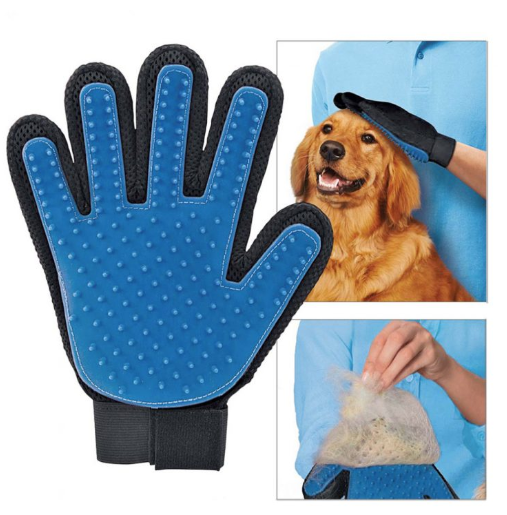 Găng Tay Chải Lông Rụng Cho Thú Cưng Chó Mèo