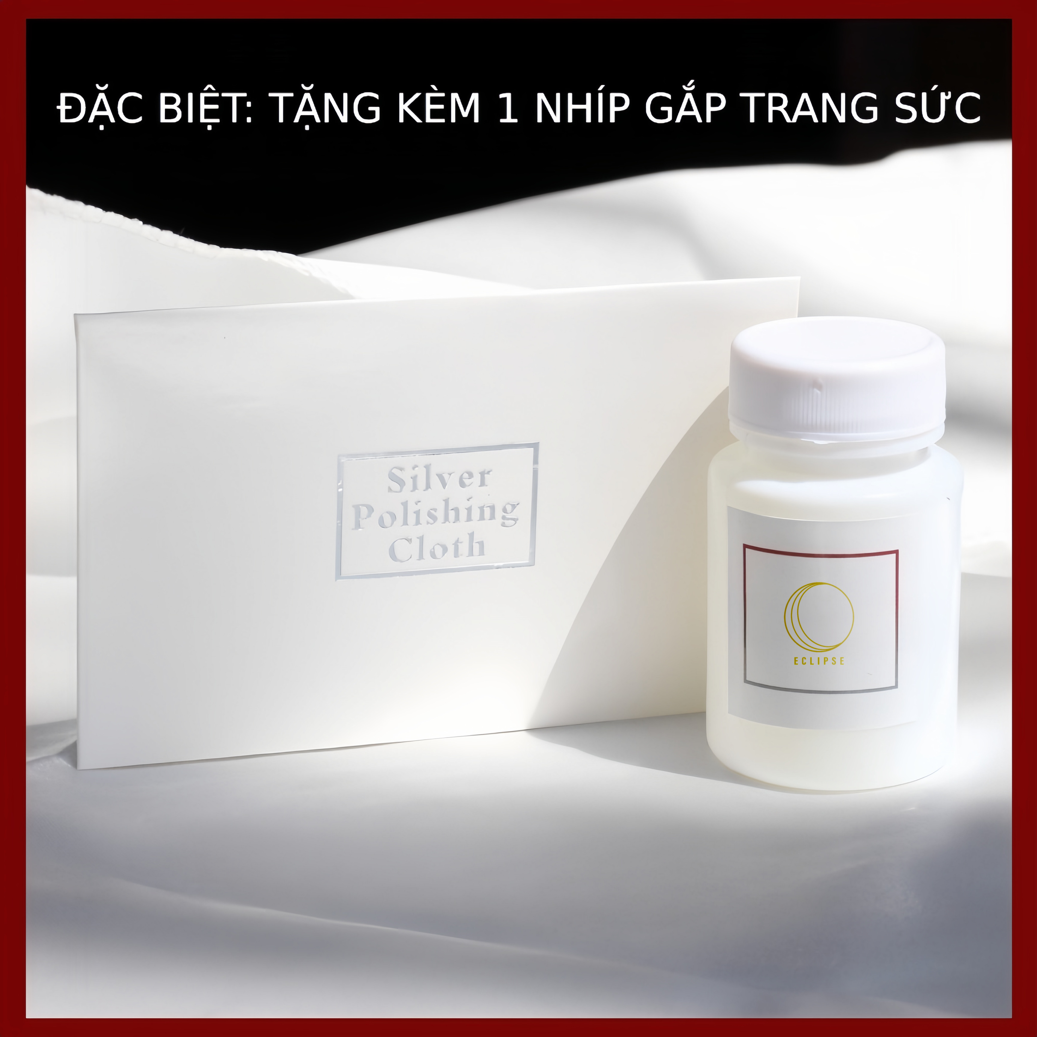 Nước rửa sáng bạc ECLIPSE CHARM, dung dịch tẩy rửa trang sức 50ml