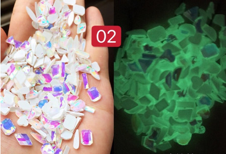 Đá phụ kiện chân bằng gắn móng tay nail mix