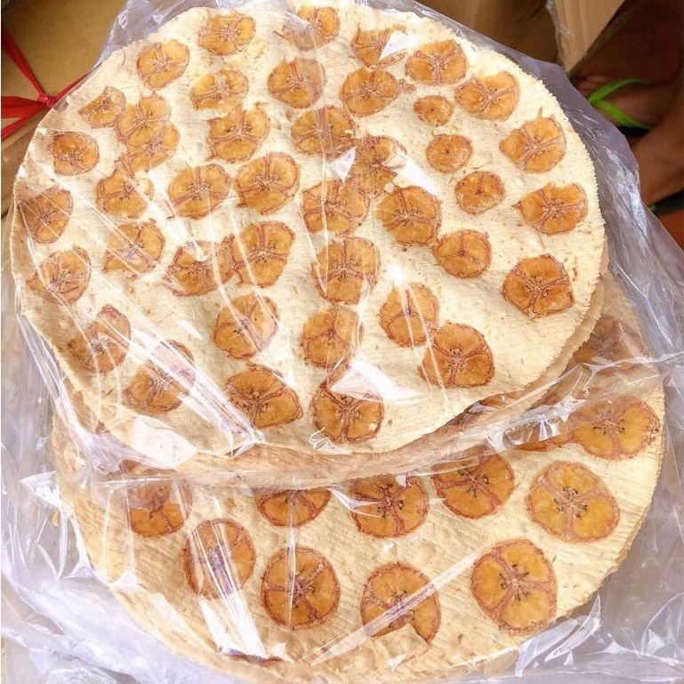BÁNH TRÁNG CHUỐI GIÒN RỤM 1 BỊCH 0,5KG ( 5 CÁI)