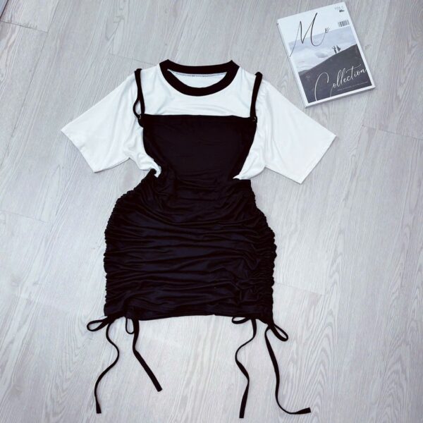 Set yếm dây rút 2 bên chất thun lụa mềm mịn xịn xò U.T