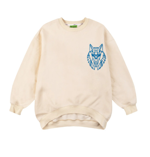 ÁO RAINBOW GLORY SWEATER – BLUE WOLF (CREAM)