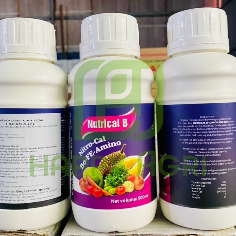 Phân bón lá đạm trung vi lượng - Nutrical B 1 lít