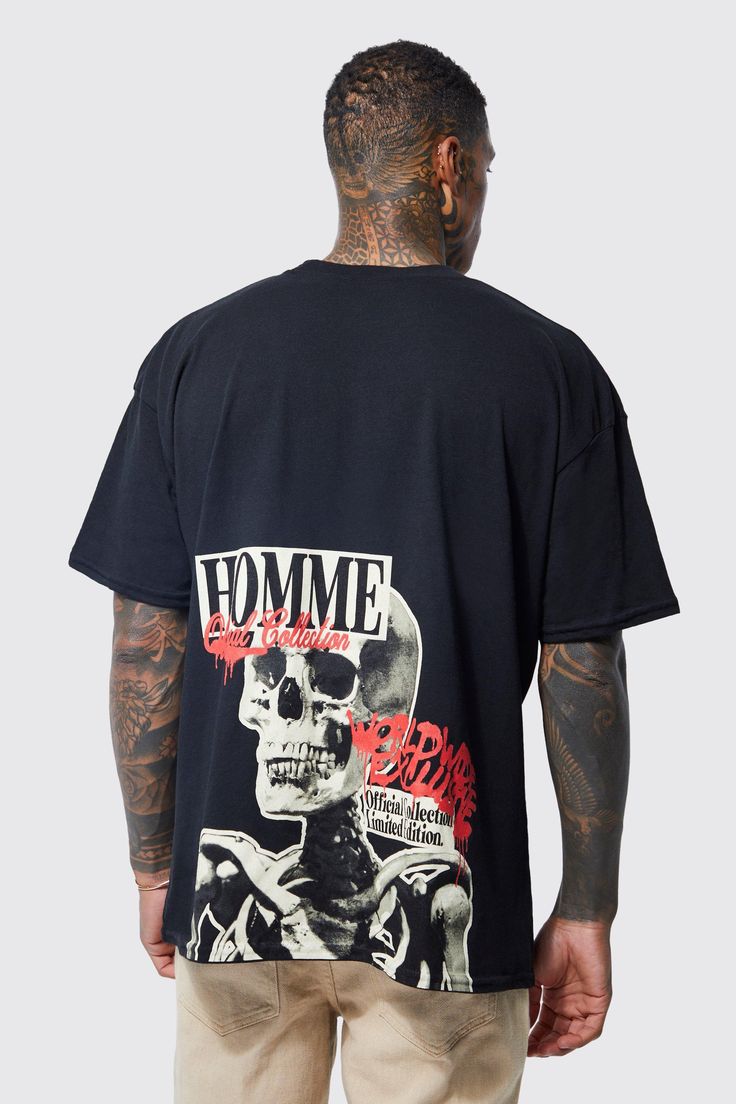 Unite Oversize Skeleton Graphic T-shirt