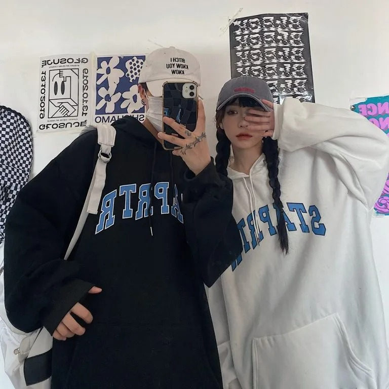Áo hoodie form rộng unisex
