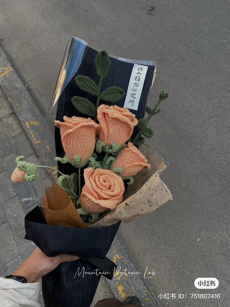 hoa len handmade (đã thành phẩm)