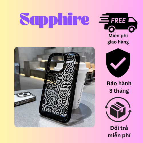 Ốp Lưng TPU 3D Họa Tiết Grafiti - Bảo Vệ iPhone