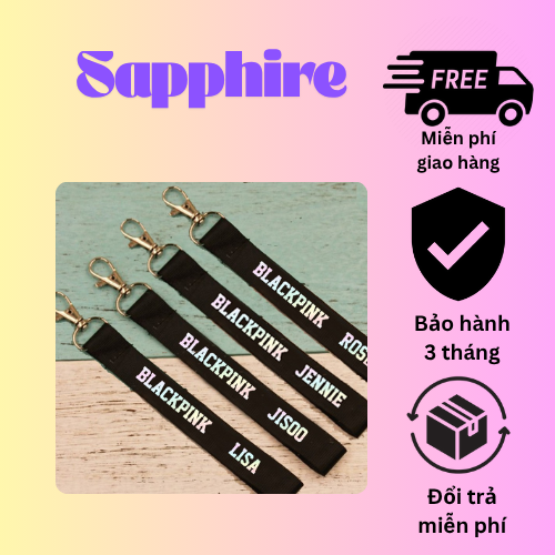 Dây Đeo Điện Thoại Black Pink- Phụ Kiện Điện Thoại