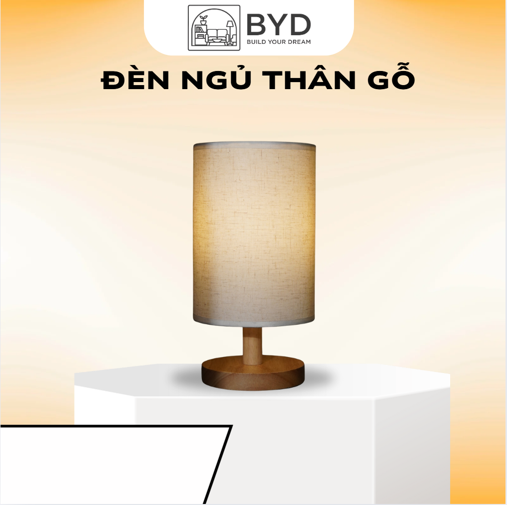 Đèn Ngủ Thân Gỗ