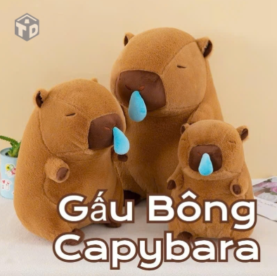Gấu Bông Capybara Chảy Nước Mũi Đáng Yêu