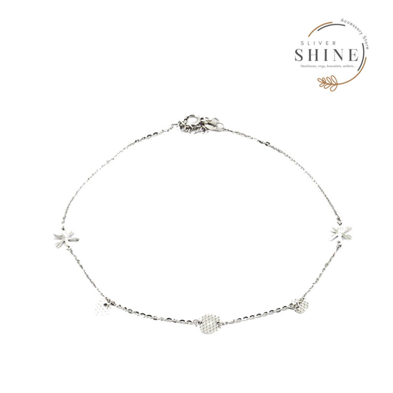 Lắc chân bạc bông tuyết