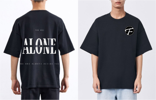 Áo thun FBOIZ MS23 You are not alone (Đen)