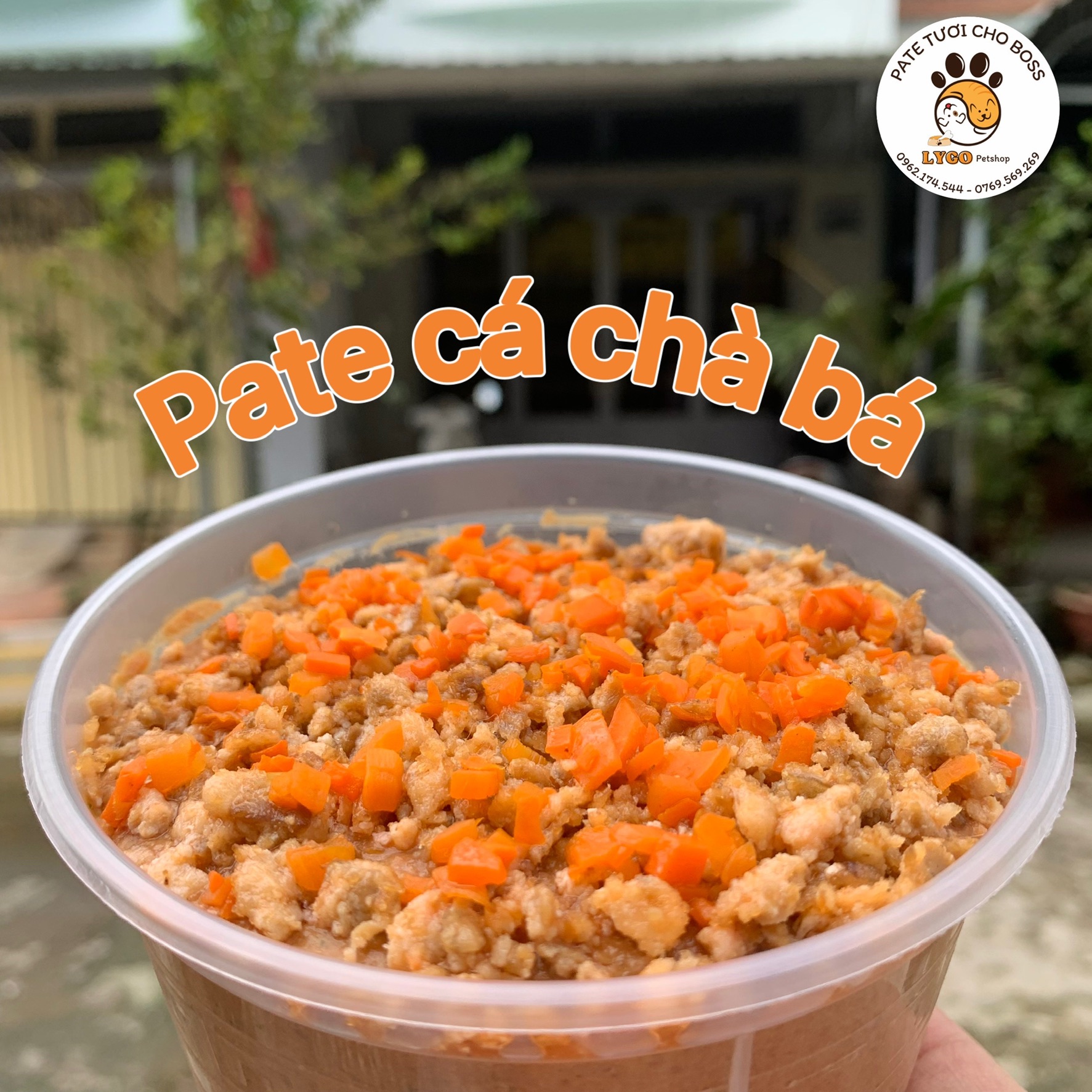 Pate tươi chó mèo - Vị Cá chà bá