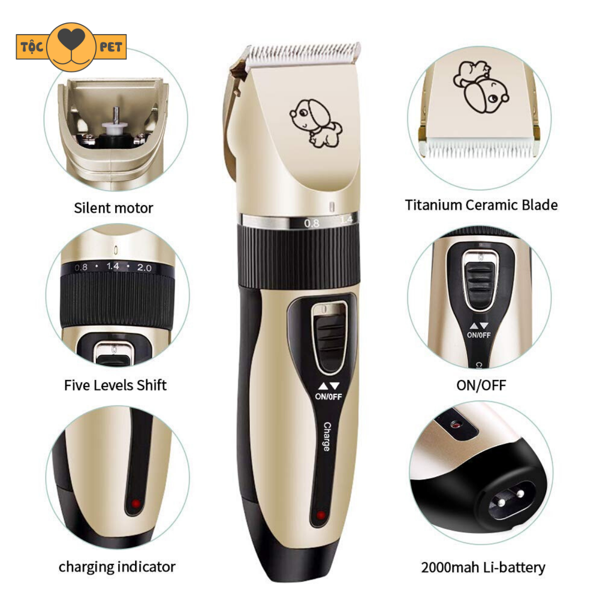 Tông đơ cạo lông chó