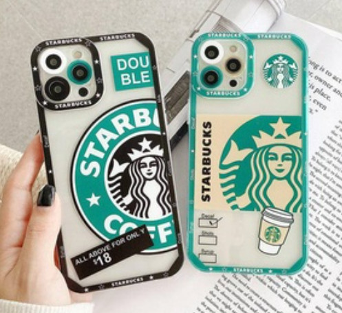 Ốp lưng Iphone Starbucks chói sáng Trong suốt Iphone 13 12 11 Pro Max