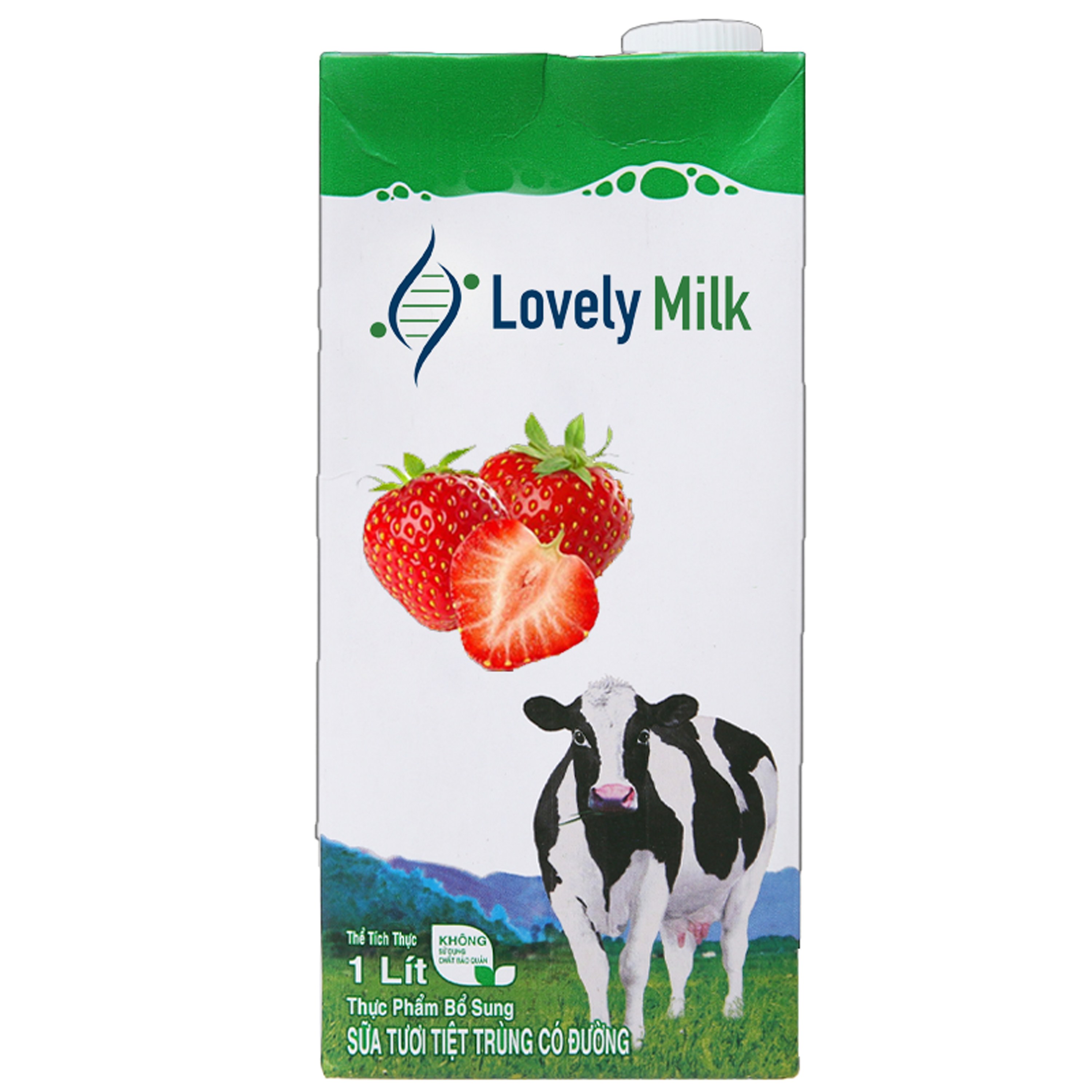 Sữa tươi hương dâu Lovely Milk 1 lít