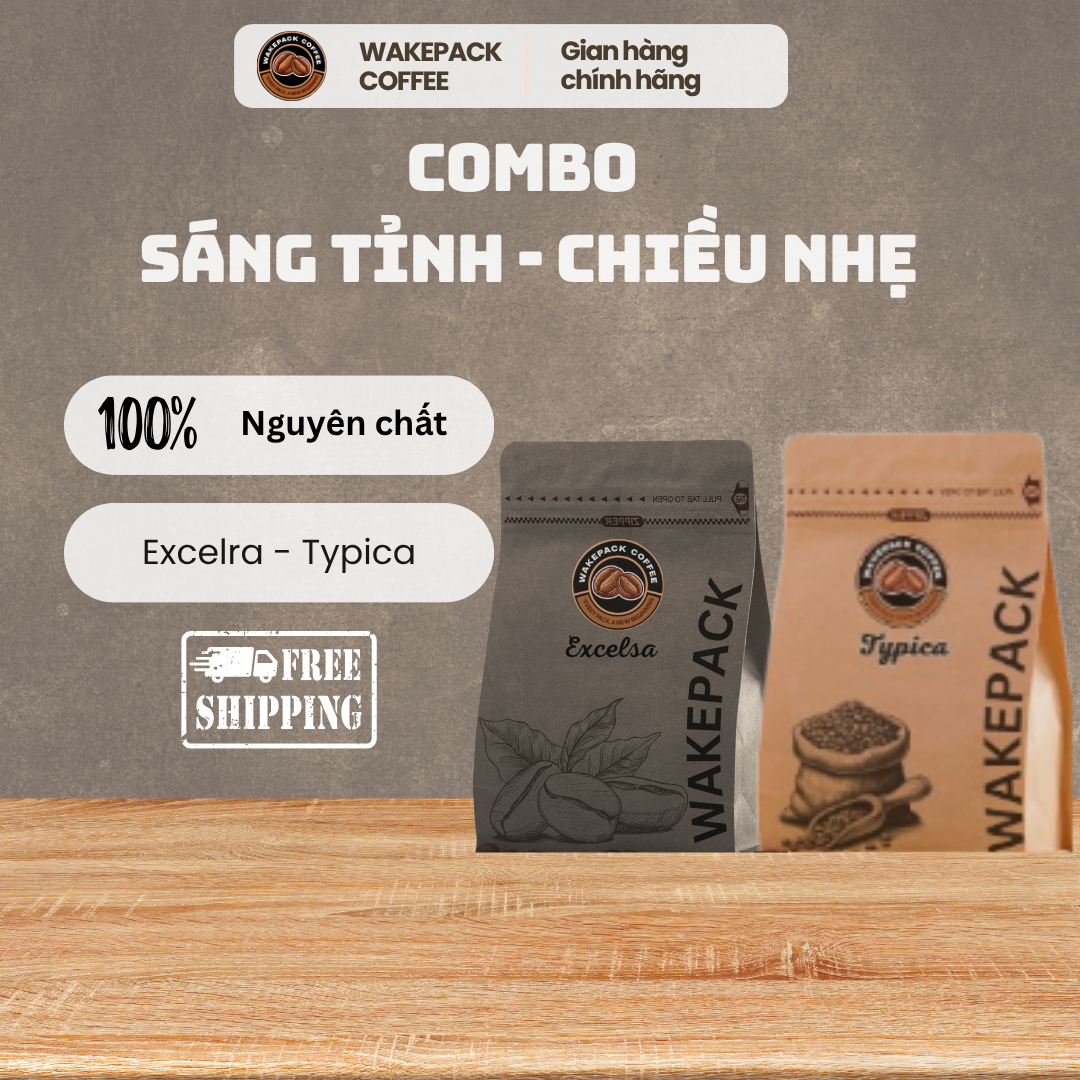 🌞 COMBO Wakepack Coffee  SÁNG TỈNH – CHIỀU NHẸ