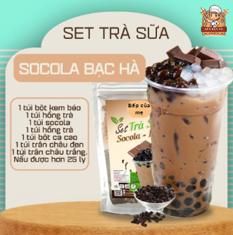 Set trà sữa Socola Bạc hà