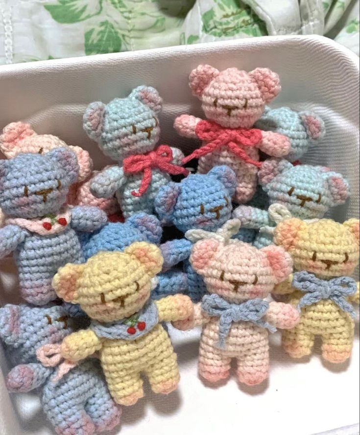 Móc khóa bé gấu len siêu đáng yêu_Xì Trum Handmade