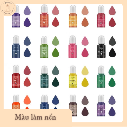 Màu Làm Nến – Nước Tạo Màu Chuyên Dụng Cho Nến Thơm & Nến Trang Trí