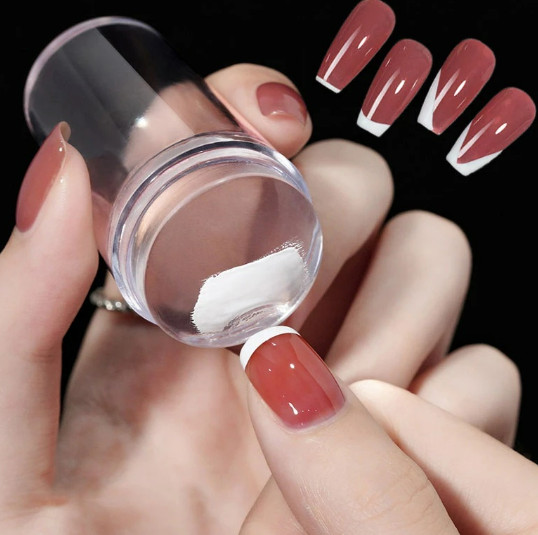 Dụng Cụ In Hình Lên Móng Tay Bằng Silicon Trong Suốt