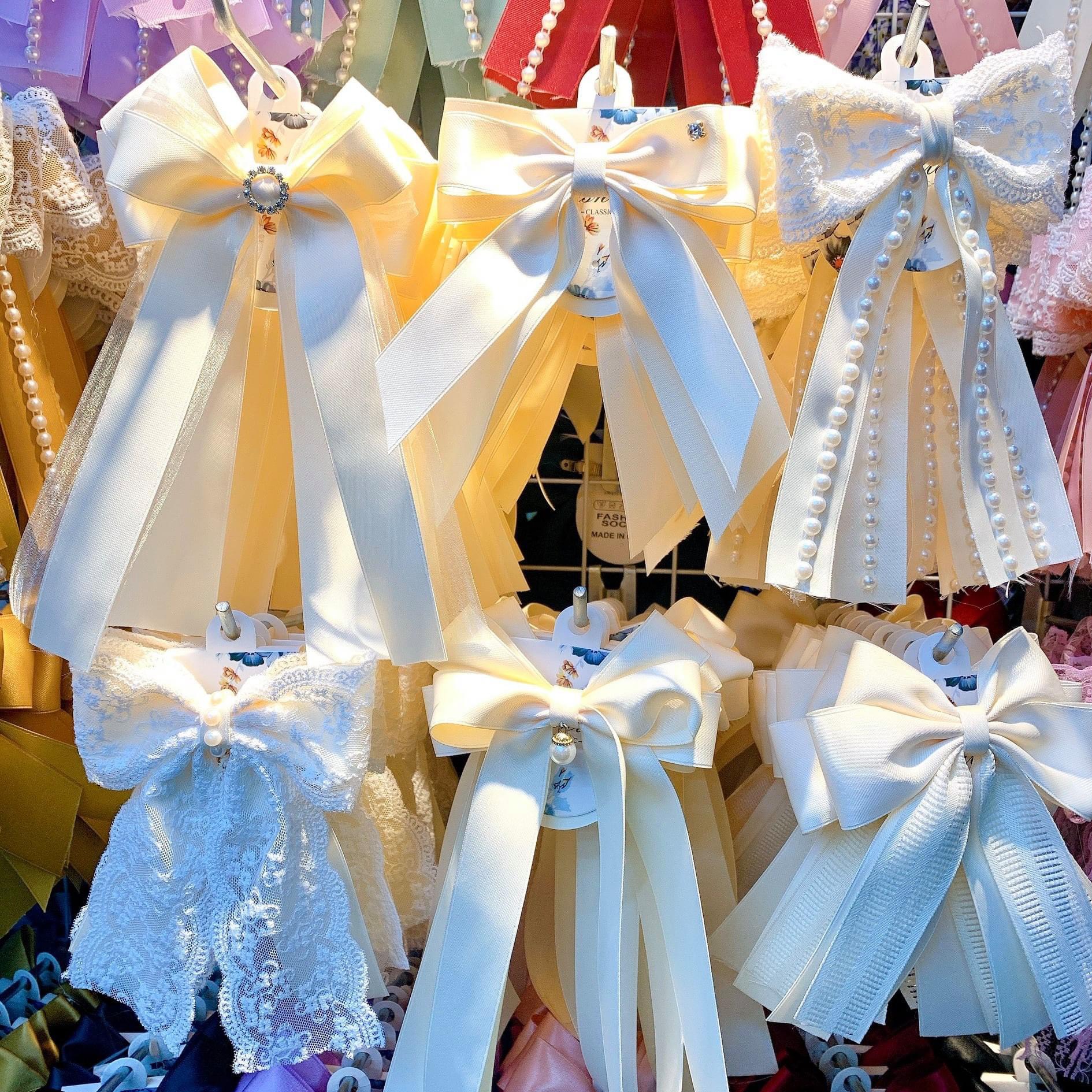 [TK267] KẸP TÓC ĐÍNH NƠ VẢI LỤA SANTIN PHỐI 2 MÀU CỰC KÌ SANG TRỌNG - HÀNG THIẾT KẾ HIỆN ĐẠI