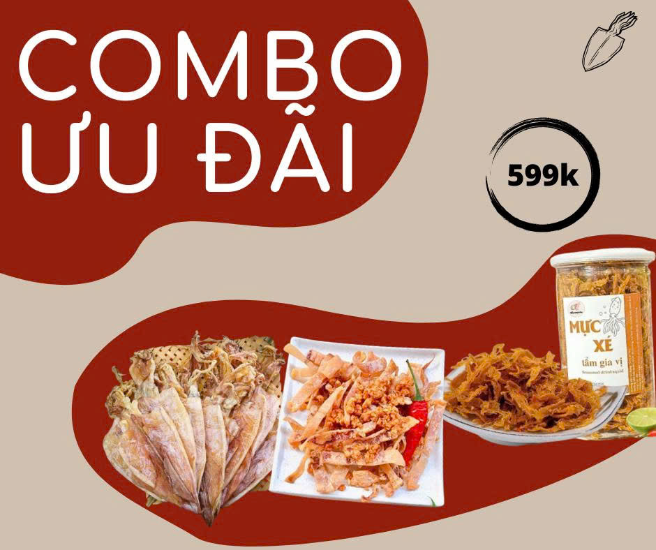 Combo 3 vị truyền thống - Đặc Sản Biển Tiện Lợi, Ngon Chuẩn Vị Quê
