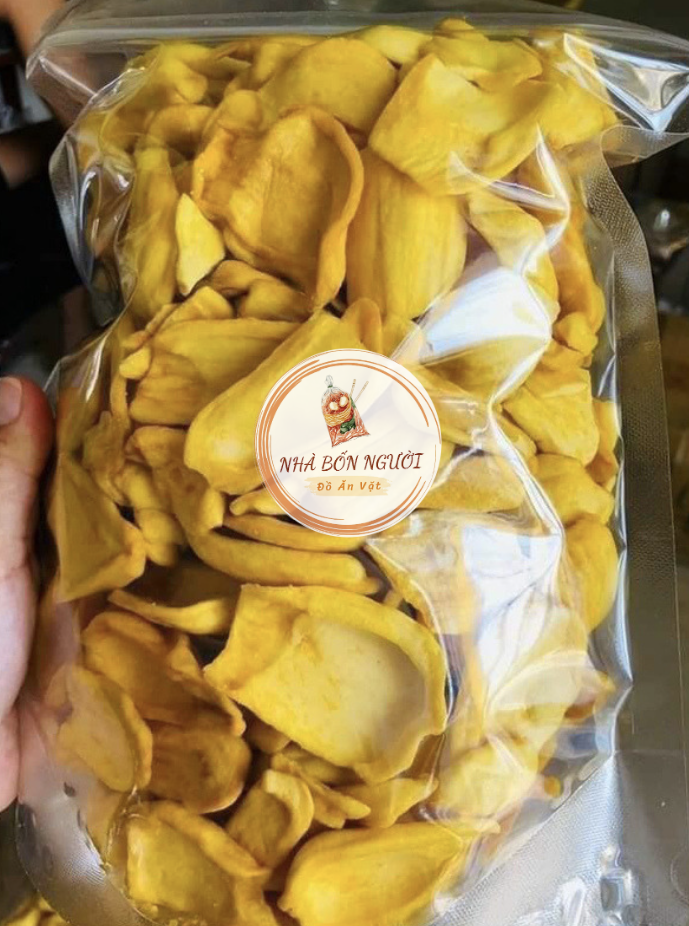 Mít sấy khô Nhà Bốn Người 300g ăn ngon giòn rụm