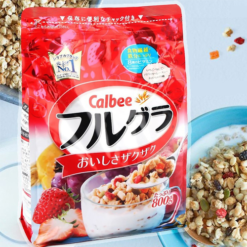Ngũ cốc sấy khô Calbee gói 750g của Nhật Bản