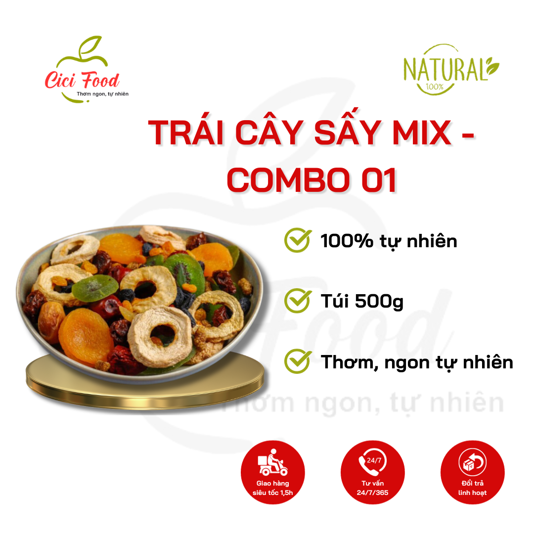 Trái Cây Sấy Mix - Combo 1