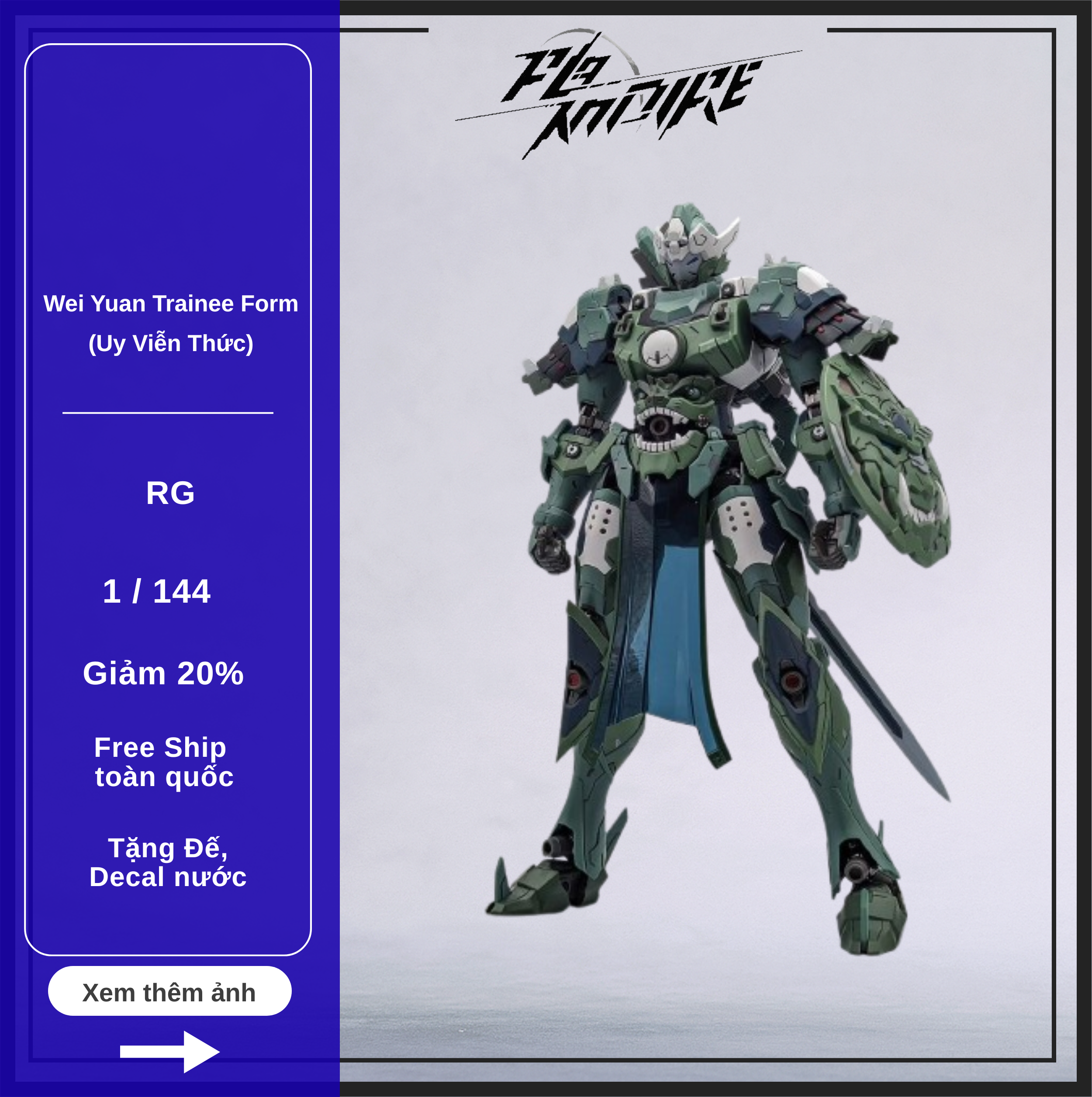 [Tặng Base] Mô hình MNP XH06 Wei Yuan Trainee Form (Uy Viễn Thức) – Chính hãng Motor Nuclear