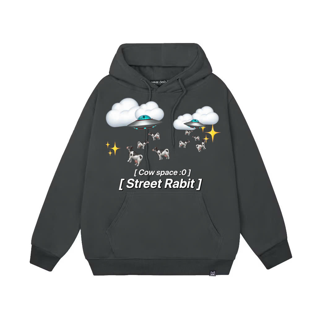 Street rabbit – Cow Space UFO Hoodie