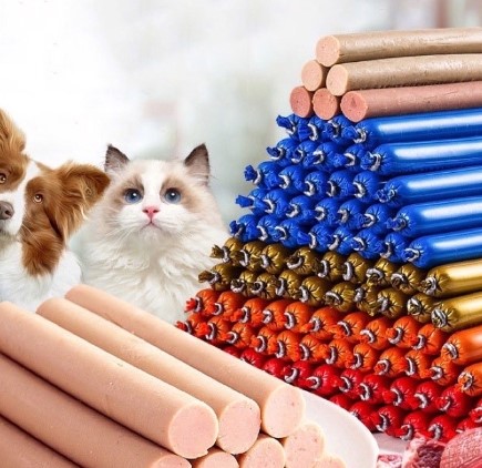 Xúc xích cho chó mèo đủ vị