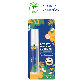 Dầu dừa tinh khiết ép lạnh dưỡng mi Vitamin E NutViet