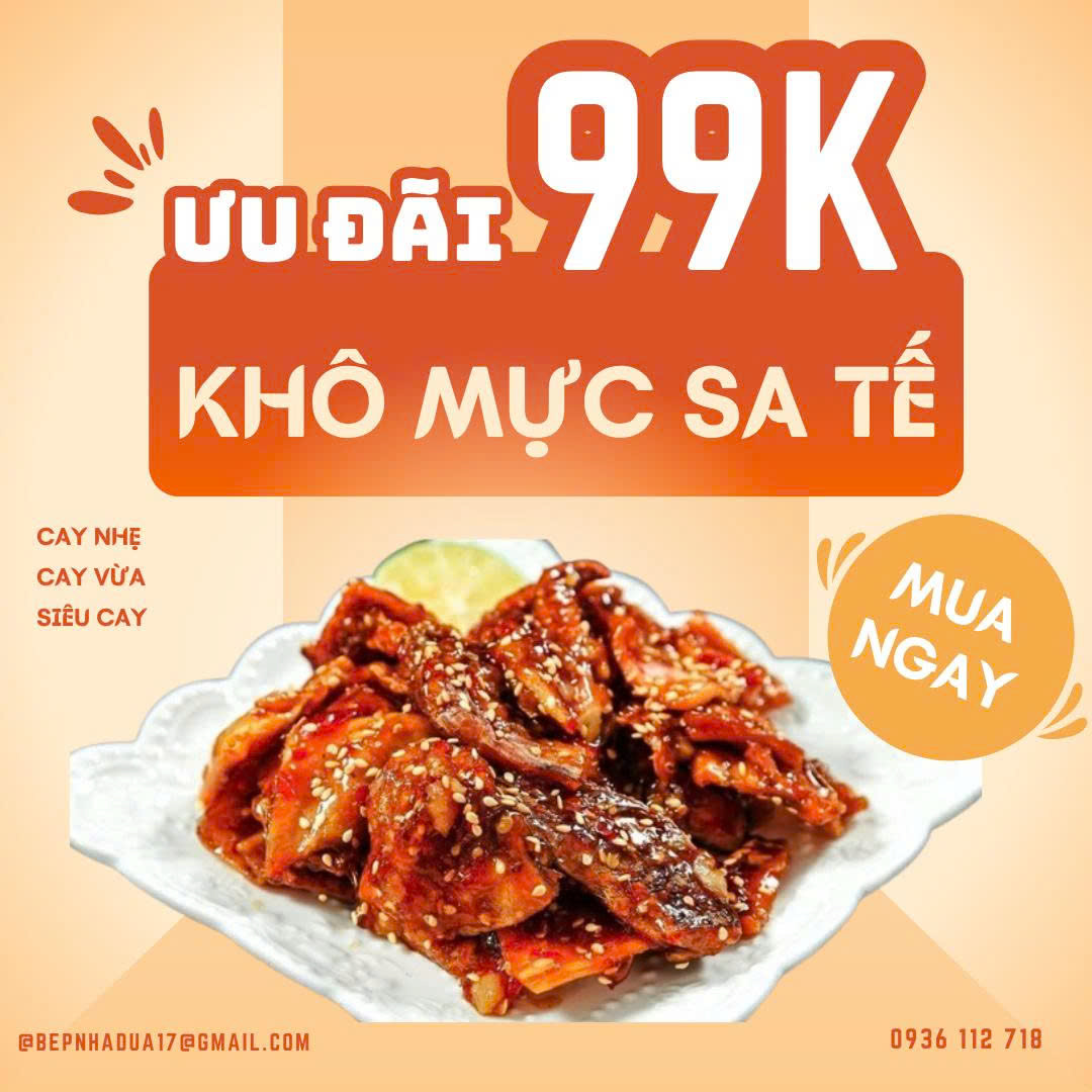 Khô Mực Sa Tế – Cay Nồng Tê Tái, Càng Ăn Càng Mê